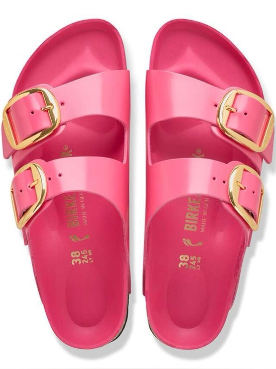 Birkenstock Shoes - Birkenstock Arizona Big Buckle High-Shine Fuchsia Tulip Size 10 NWOT